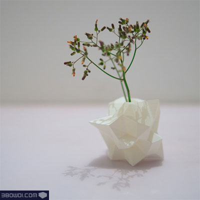 پرینت سه بعدی اوریگامی گلدان - سه بعدی دات کام