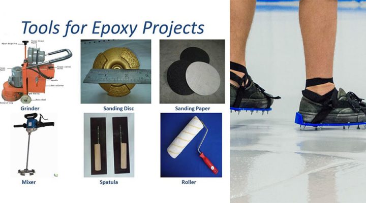 ابزار آلات مورد نیاز برای اجرای کفپوش اپوکسی/ Epoxy resin flooring