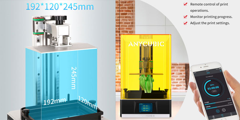 پرینتر سه بعدی رزینی Anycubic Photon Mono X-چاپگر سه بعدی فوتون مونو ایکس انی‌کیوبیک