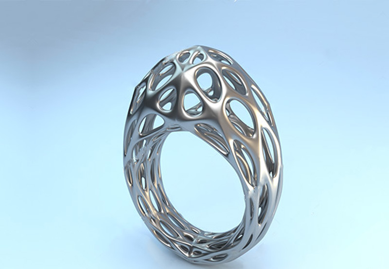 silver ring 3d printed| انگشتر نقره پرینت سه بعدی شده| 3bowdi.com